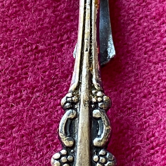 Vintage Silver Plated Spoon Key Chain Hook Ornate by Kat’s Creations - Picture 7 of 9